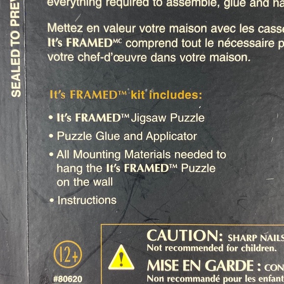 NEW It's Framed Jigsaw Puzzle Vineyard Painting 1000 Pieces 32X22 inches - Picture 7 of 10